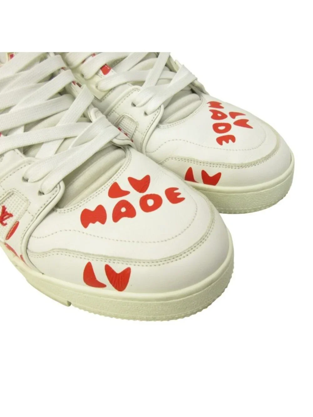 ★SOLD★ Louis Vuitton Nigo LV Trainer Line Sneakers Shoes Low Cut All Over - Picture 3 of 9
